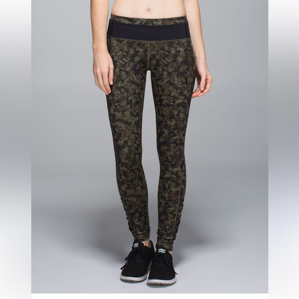 lululemon athletica Olive Camouflage Leggings